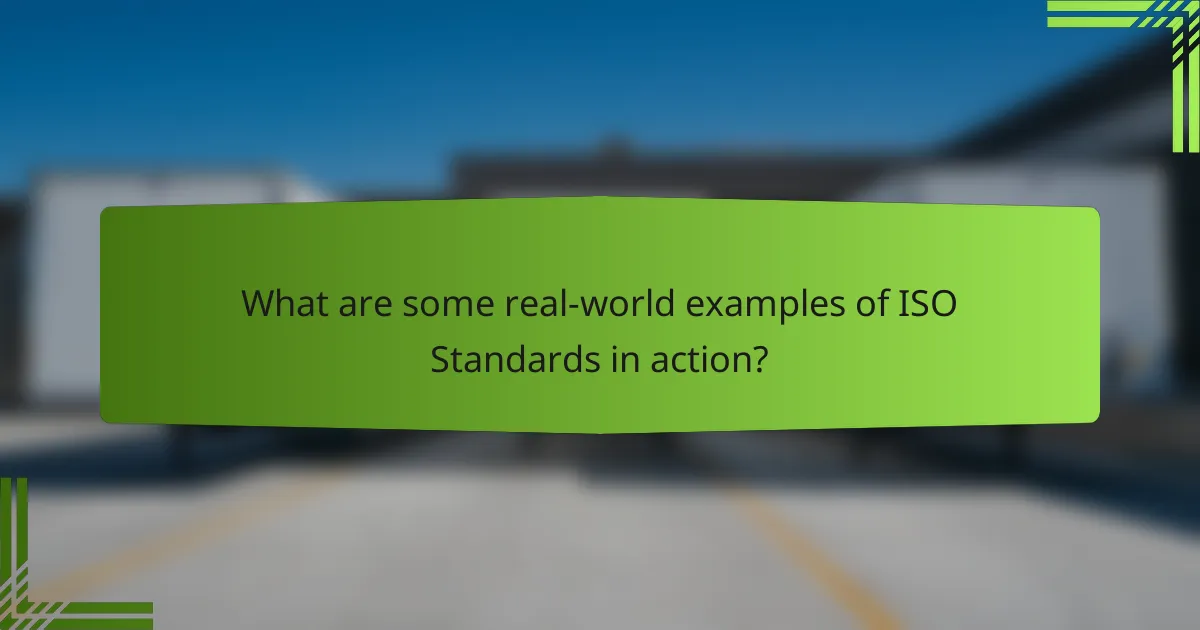 What are some real-world examples of ISO Standards in action?