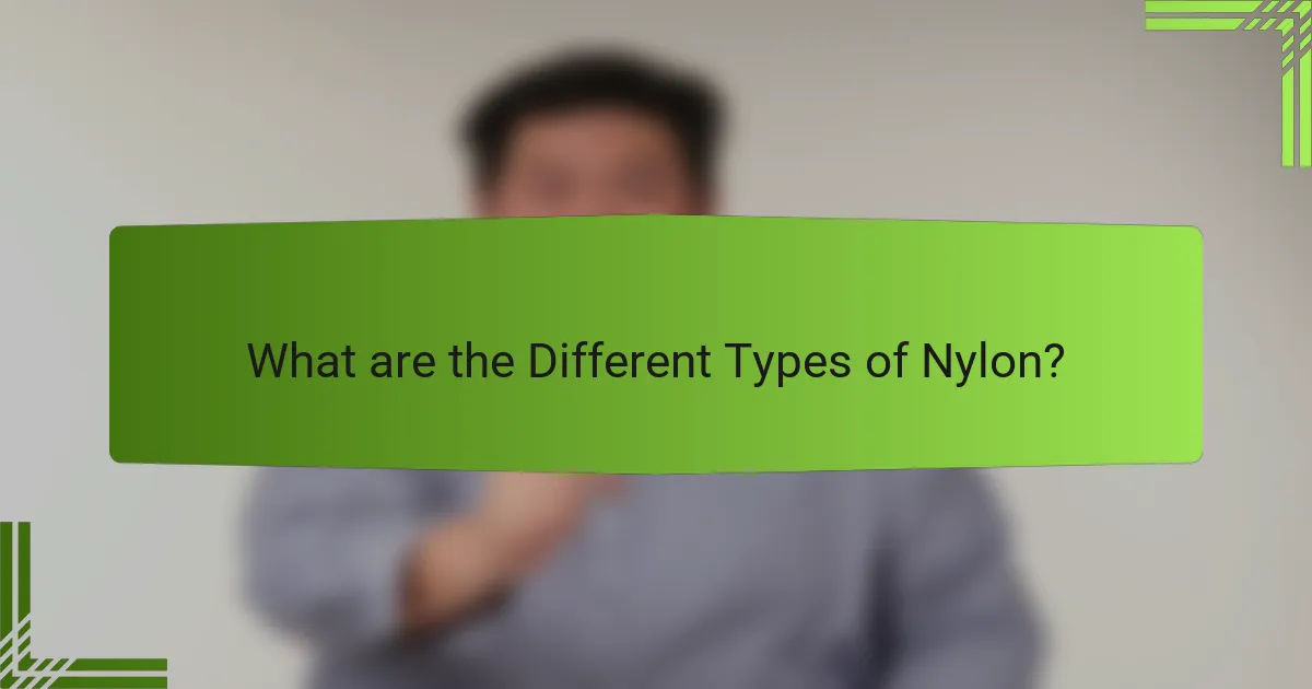 What are the Different Types of Nylon?